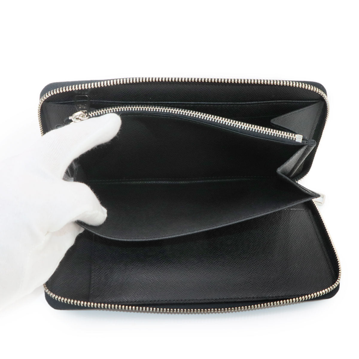 Damier Graphite Zippy Organizer Long Wallet N63077 Purse