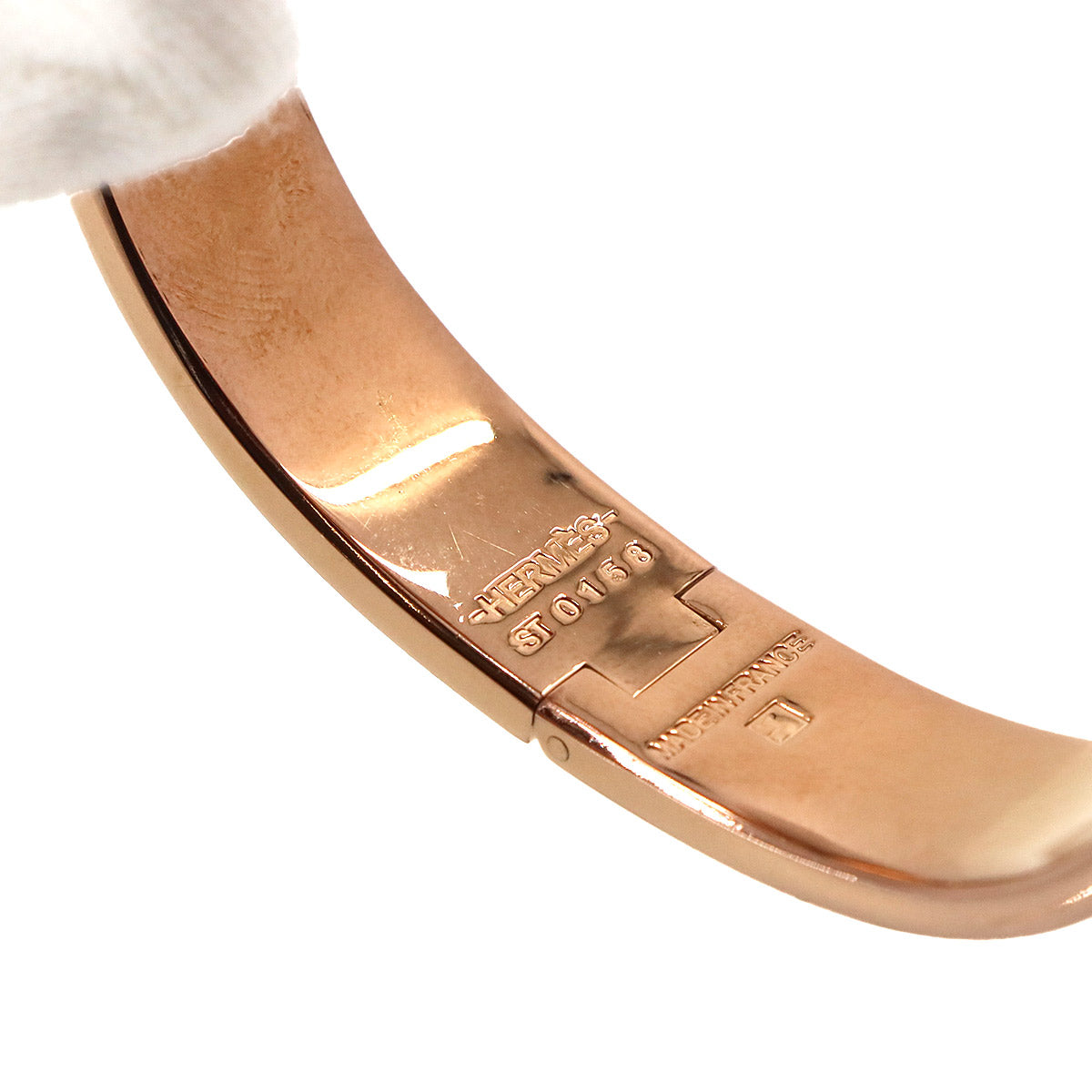 Clic H PM Bangle Bracelet Marron Glace Rose Gold Accessory