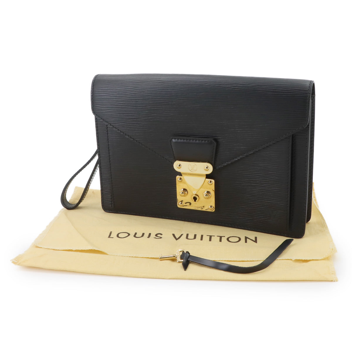 LOUIS VUITTON Epi Pochette Serie Dragonne Clutch Bag Leather M52612