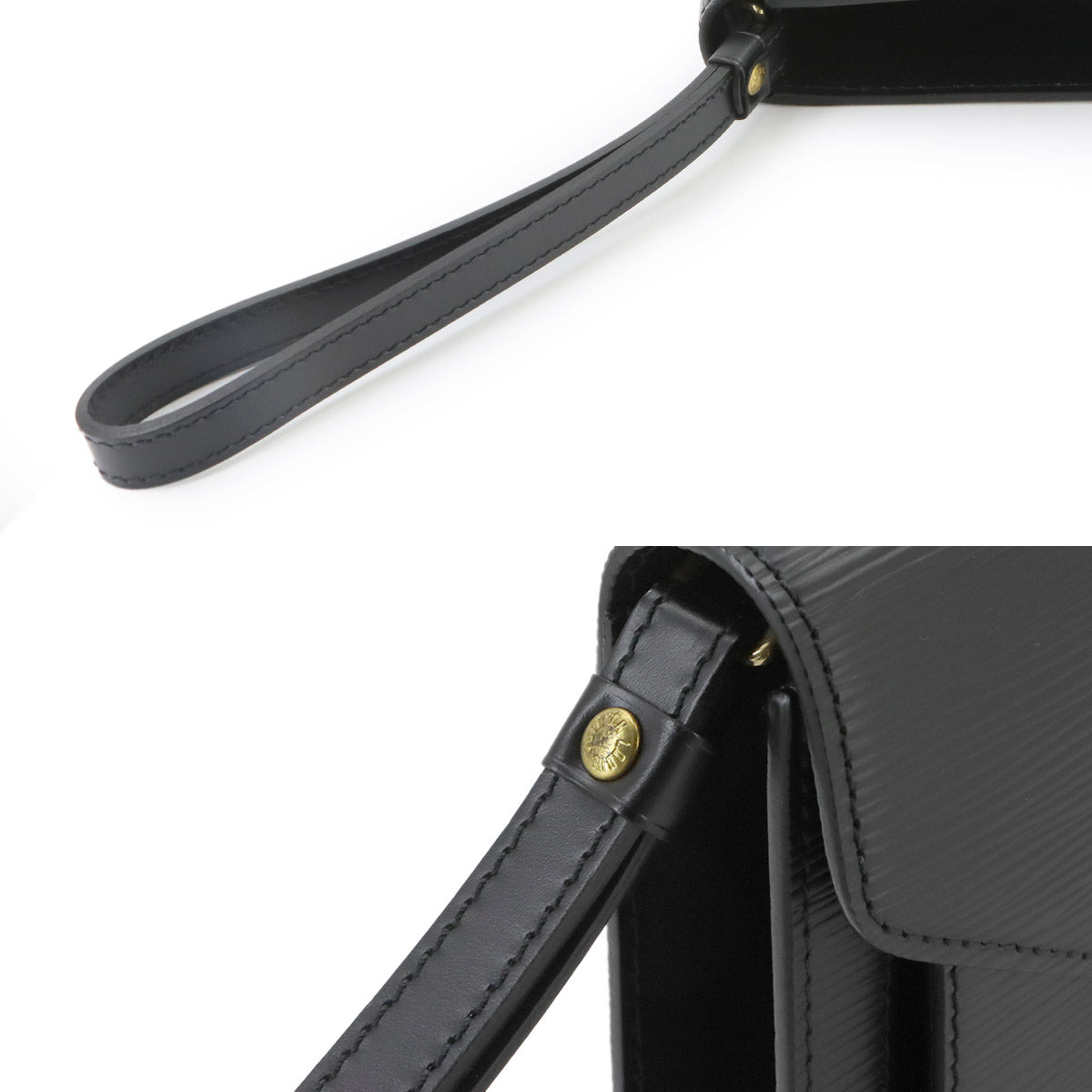 LOUIS VUITTON Epi Pochette Serie Dragonne Clutch Bag Leather M52612
