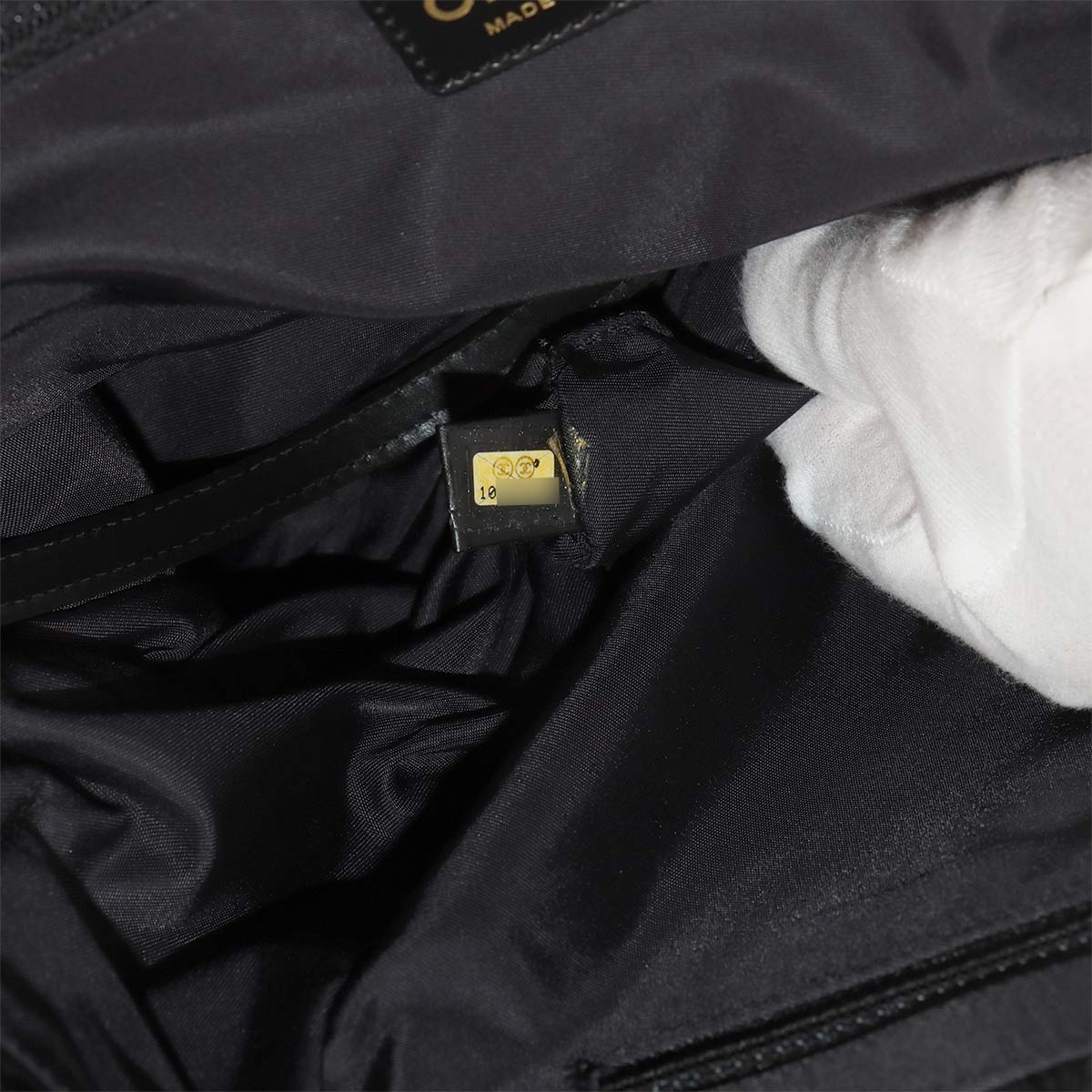 New Travel Line Tote MM Bag Nylon Jacquard Leather Black A15991