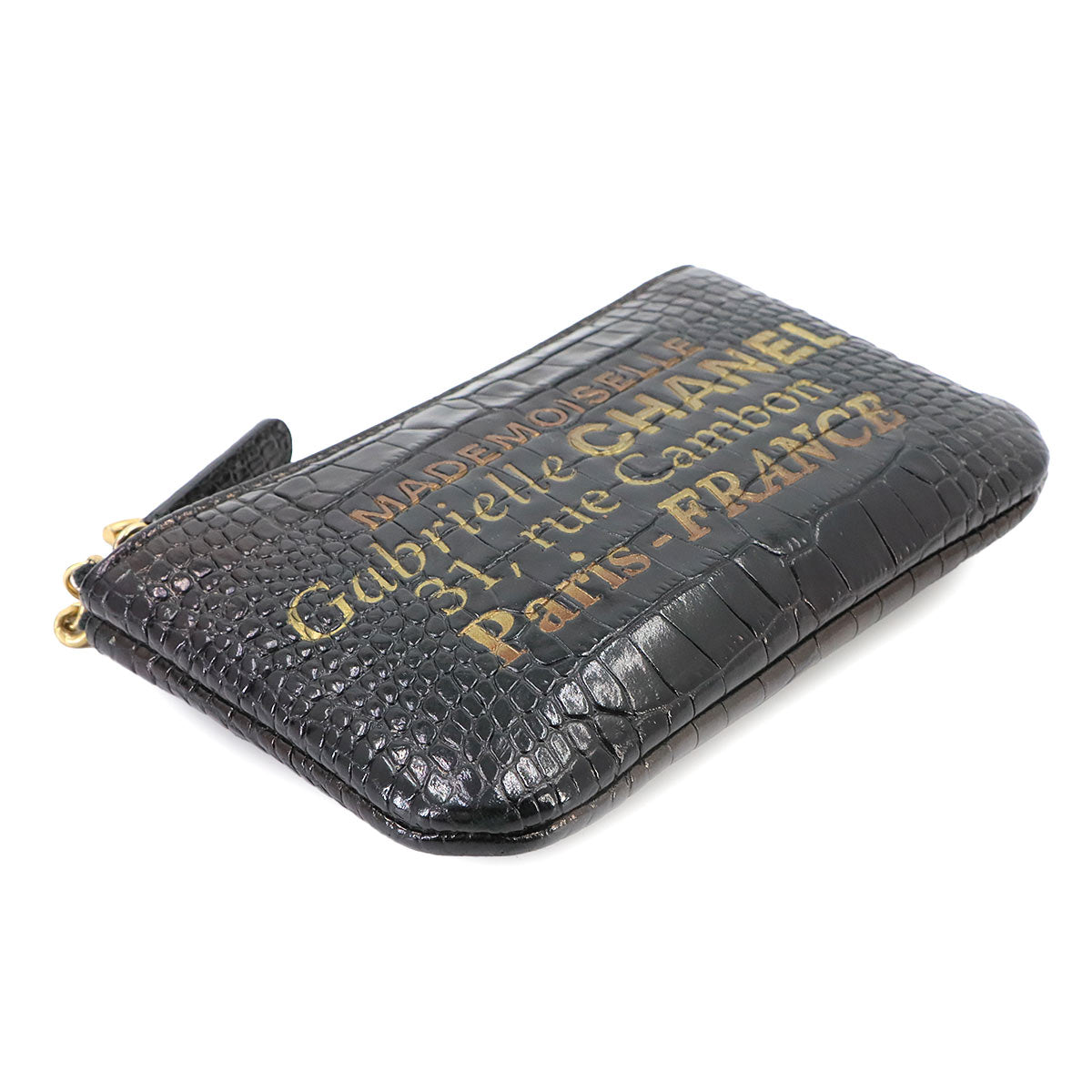 31 RUE CAMBON Pouch Leather Black Purse 90344130