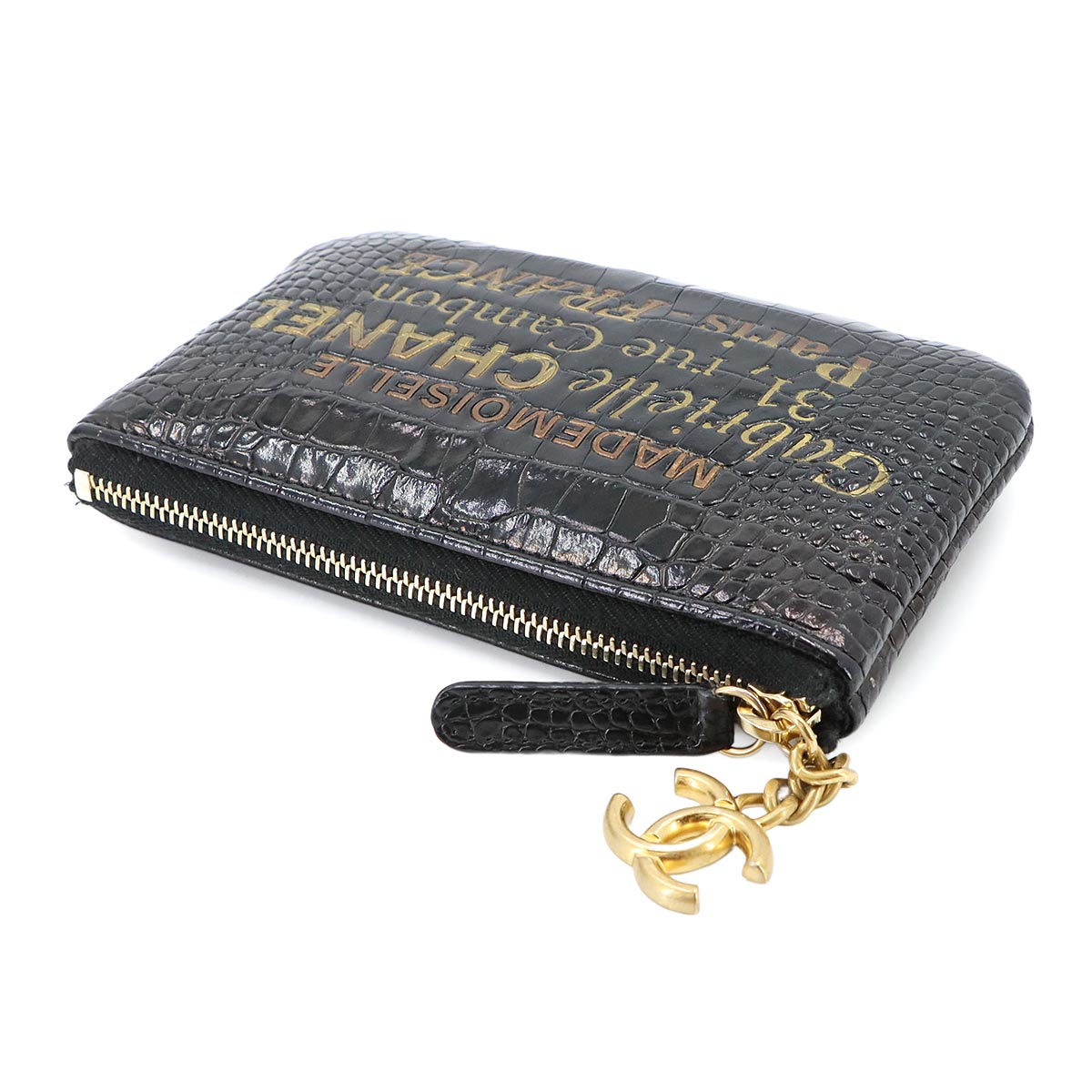 31 RUE CAMBON Pouch Leather Black Purse 90344130