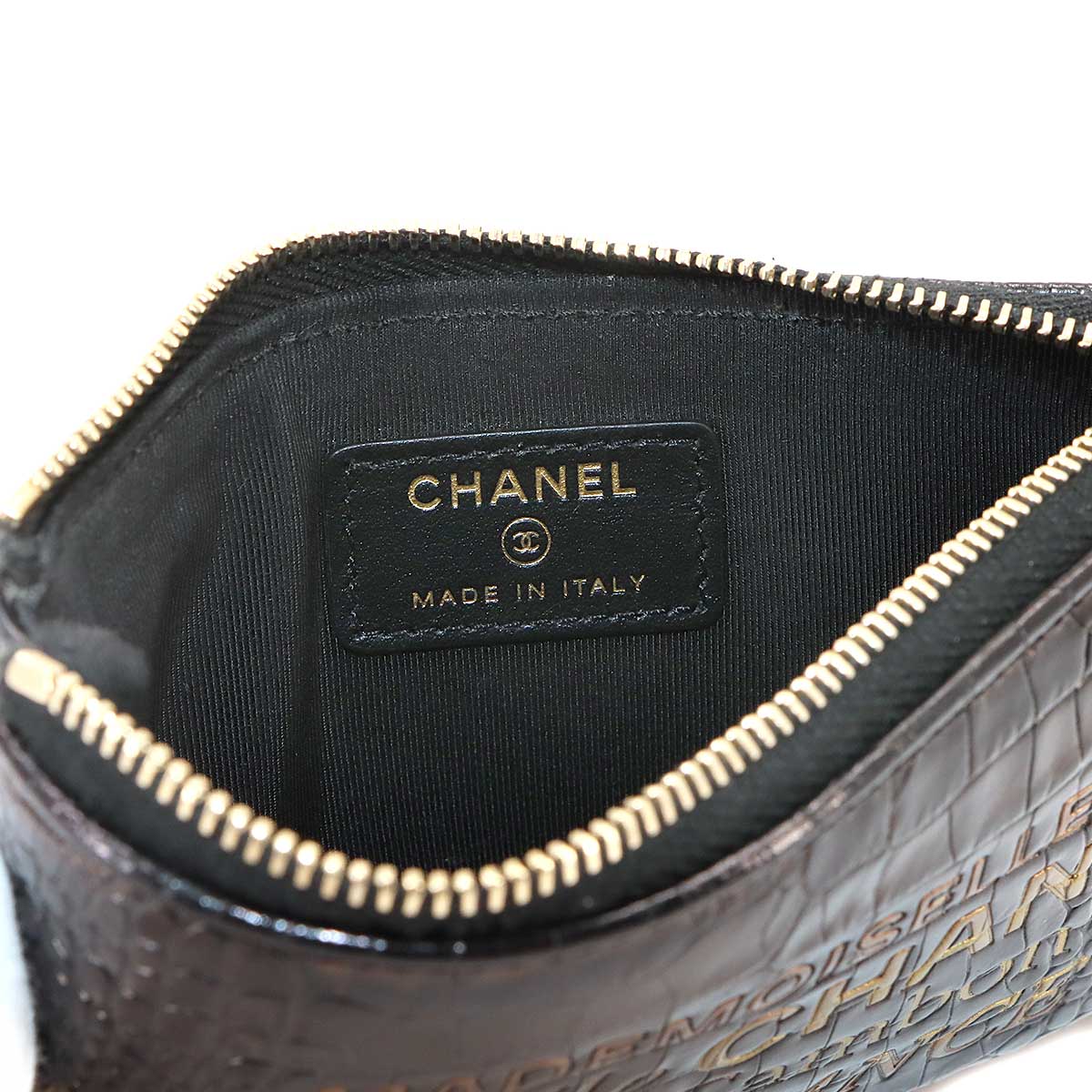 31 RUE CAMBON Pouch Leather Black Purse 90344130