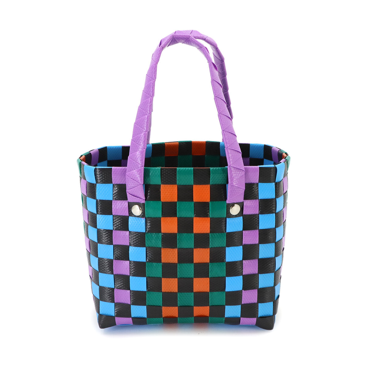Basket Mini Hand Bag Polypropylene Multi color Purse