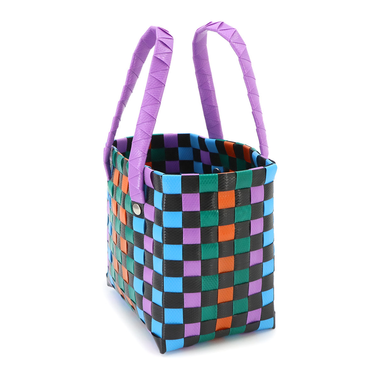 Basket Mini Hand Bag Polypropylene Multi color Purse
