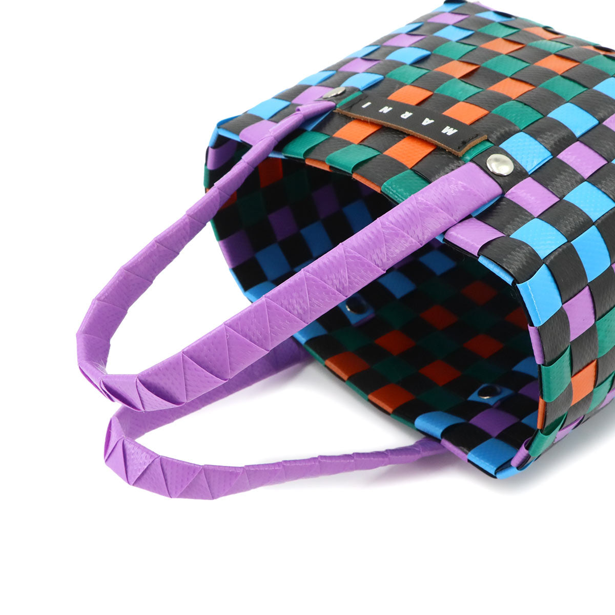 Basket Mini Hand Bag Polypropylene Multi color Purse