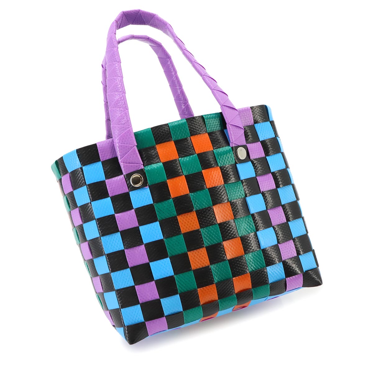 Basket Mini Hand Bag Polypropylene Multi color Purse