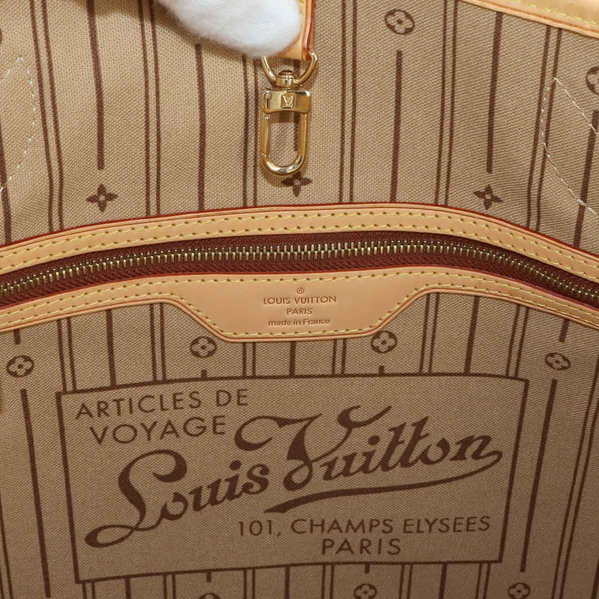 Monogram Neverfull MM Tote Bag Brown Beige M40156 Purse