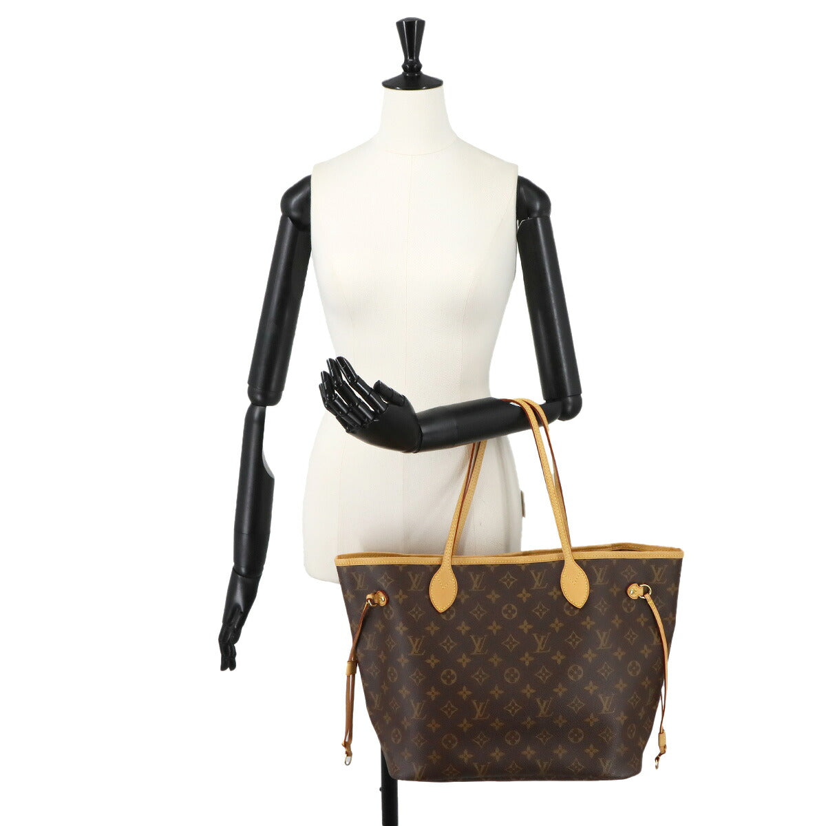 Monogram Neverfull MM Tote Bag Brown Beige M40156 Purse