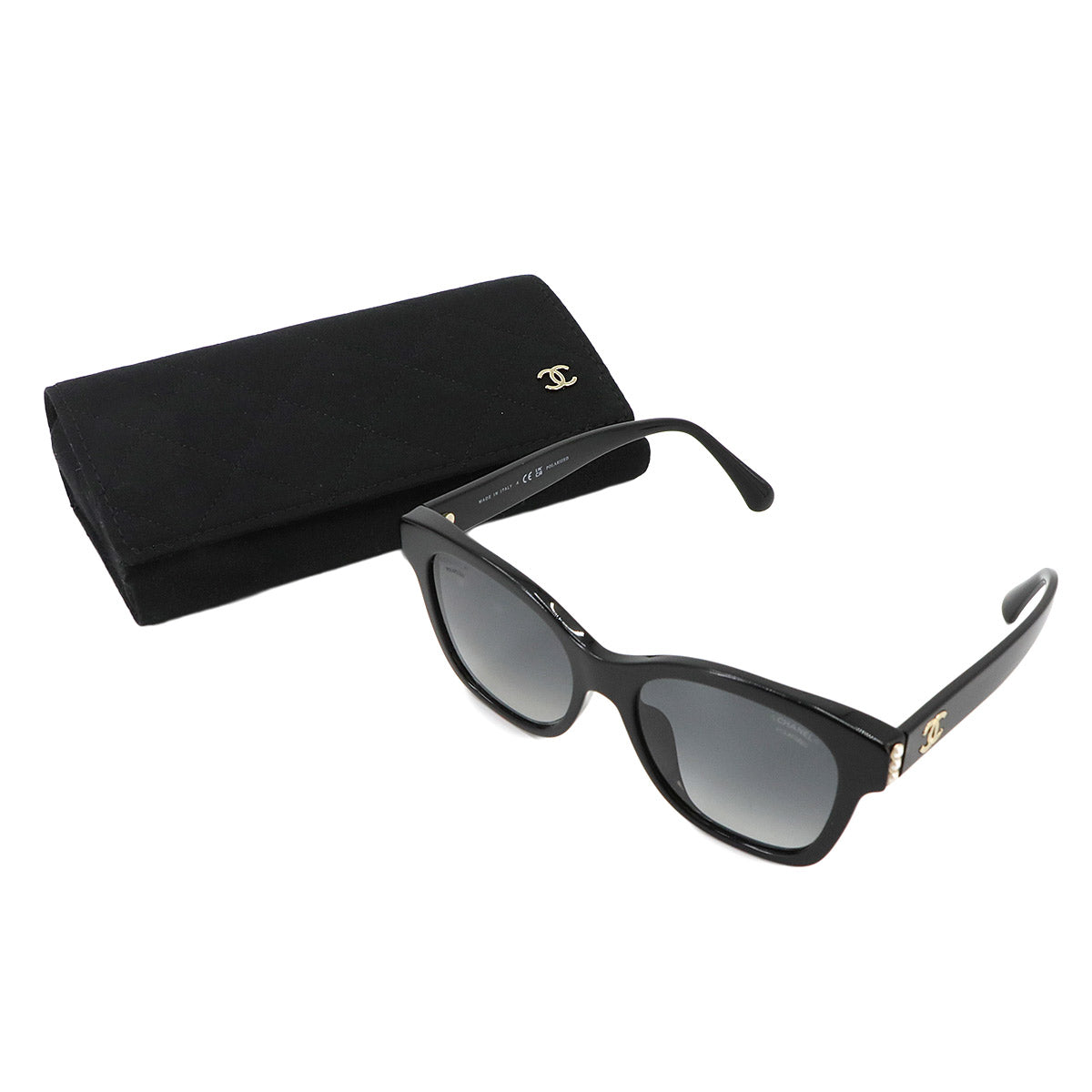 Sunglasses Coco Logos Black Square Shape Eyewear