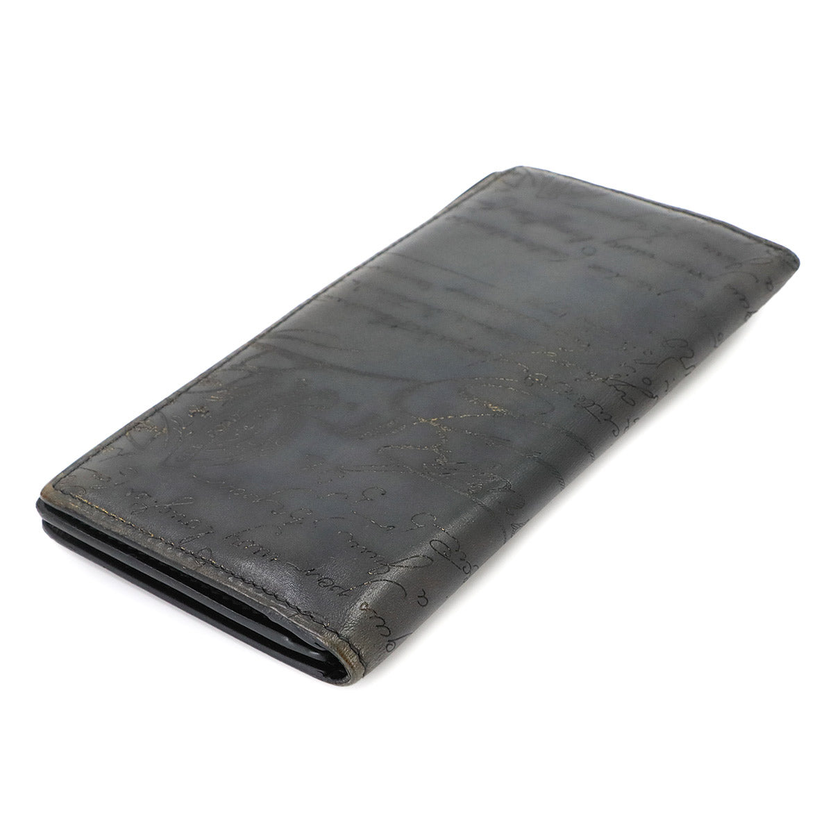 Calligraphy Santal Scritto Long Wallet Venezia Leather