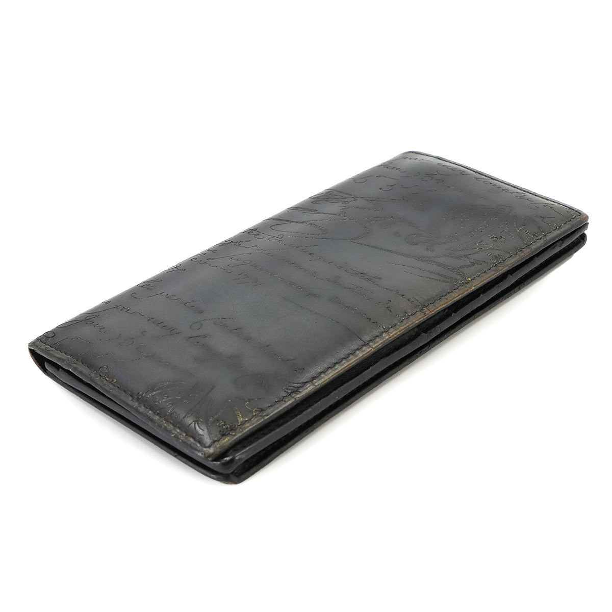 Calligraphy Santal Scritto Long Wallet Venezia Leather