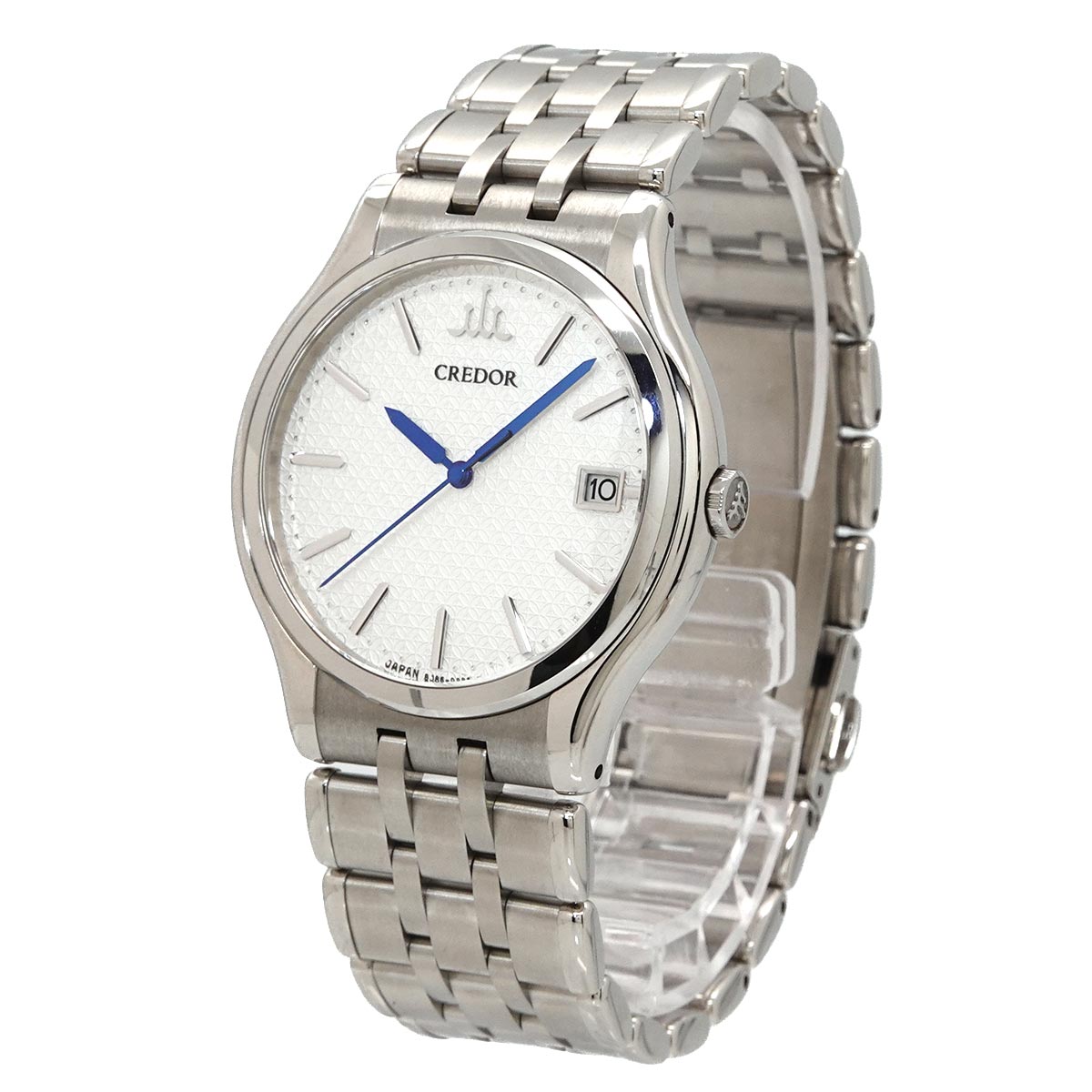 CREDOR GCAZ057 8J86-7A00 Quartz Silver Dial Mens Watch