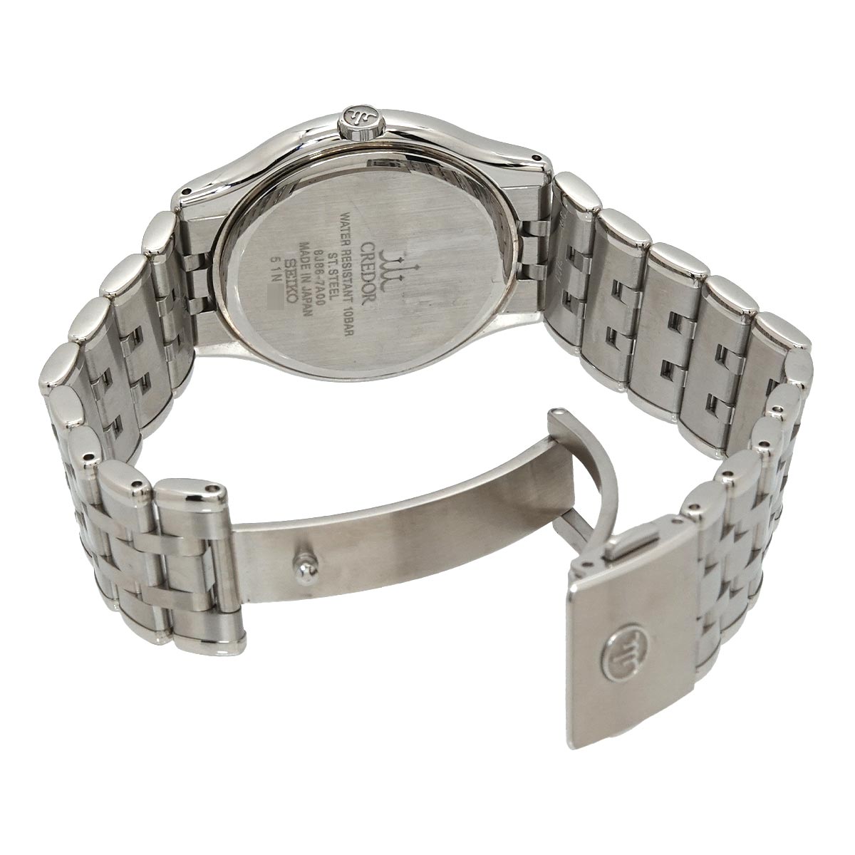CREDOR GCAZ057 8J86-7A00 Quartz Silver Dial Mens Watch