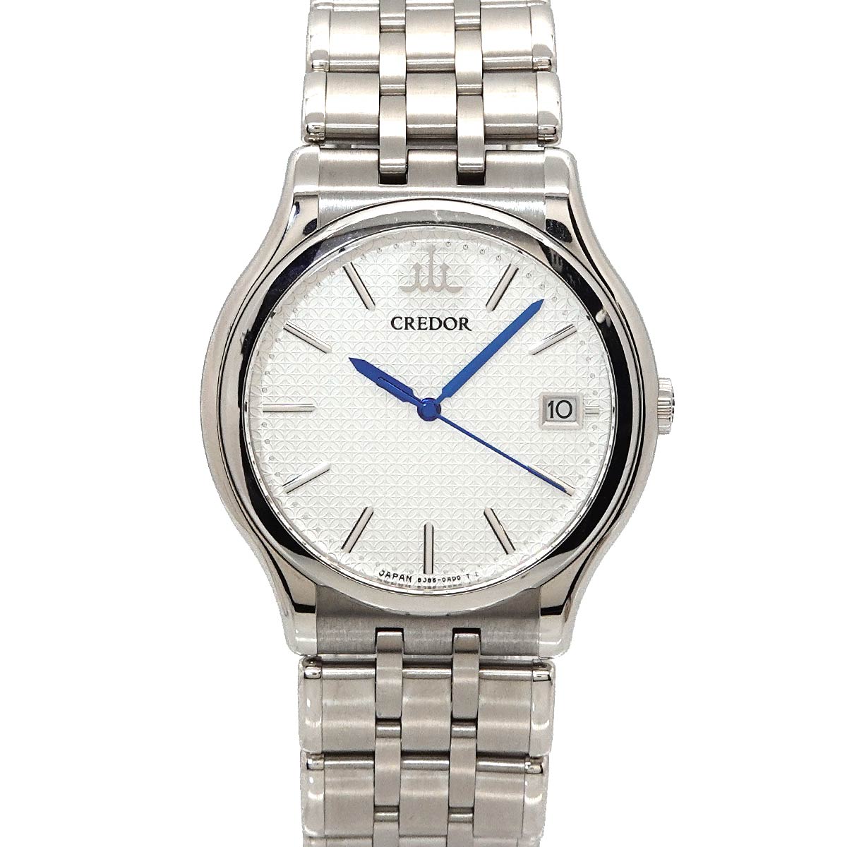 CREDOR GCAZ057 8J86-7A00 Quartz Silver Dial Mens Watch