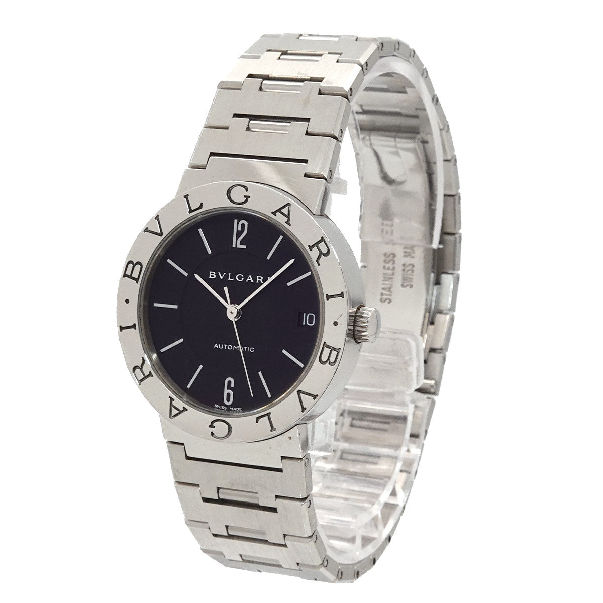 BVLGARIBVLGARI BB33SSAUTO Automatic Date Black Dial Boys