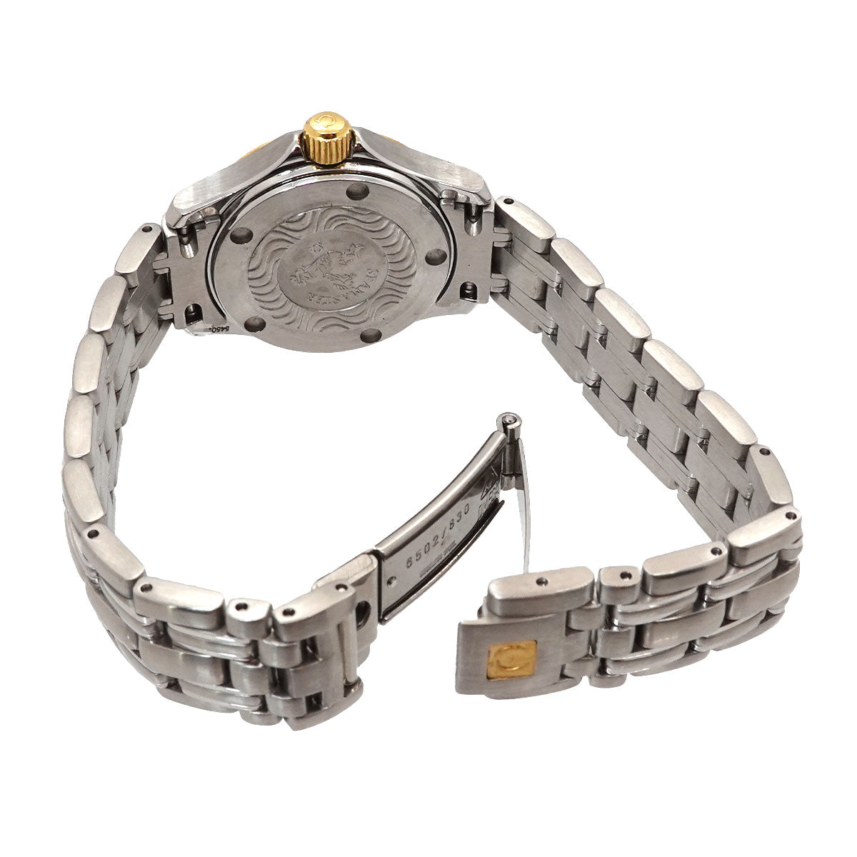 Seamaster 120 YG Date Quartz Gold Dial Ladies Watch