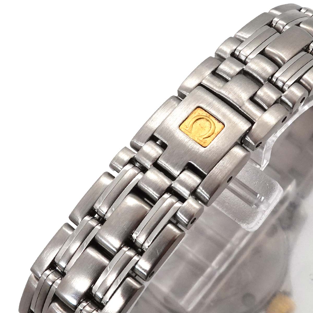 Seamaster 120 YG Date Quartz Gold Dial Ladies Watch