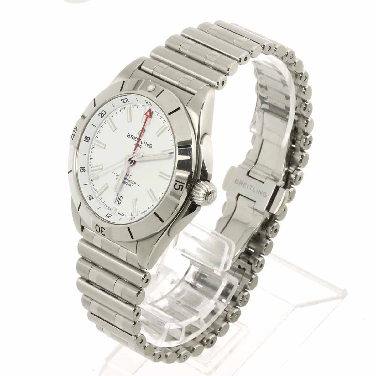 Chronomat GMT A32398 Date White Dial Mens Watch