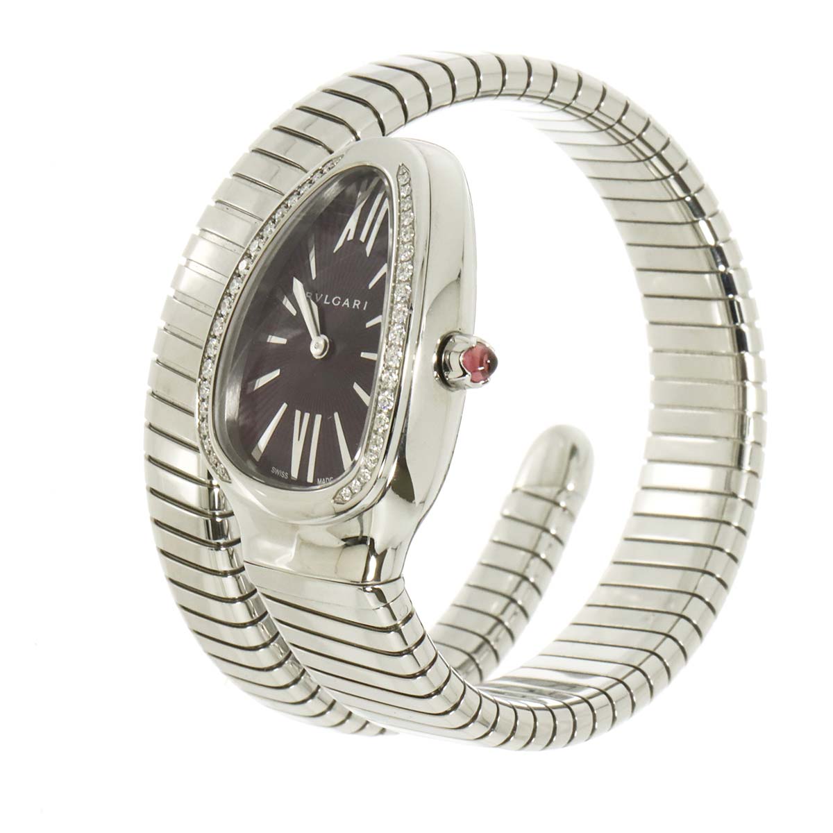 Serpenti SP35S 102530 Quartz Purple Dial Ladies Watch