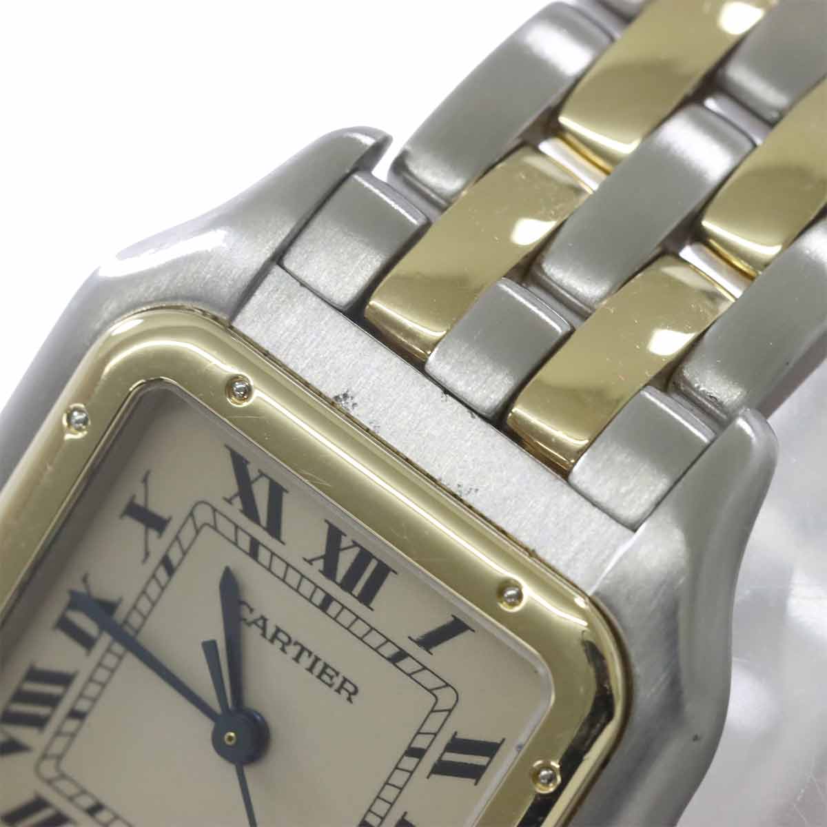 Panthere MM 2Row W25028B6 YG Quartz Date Cream Dial Boys Watch