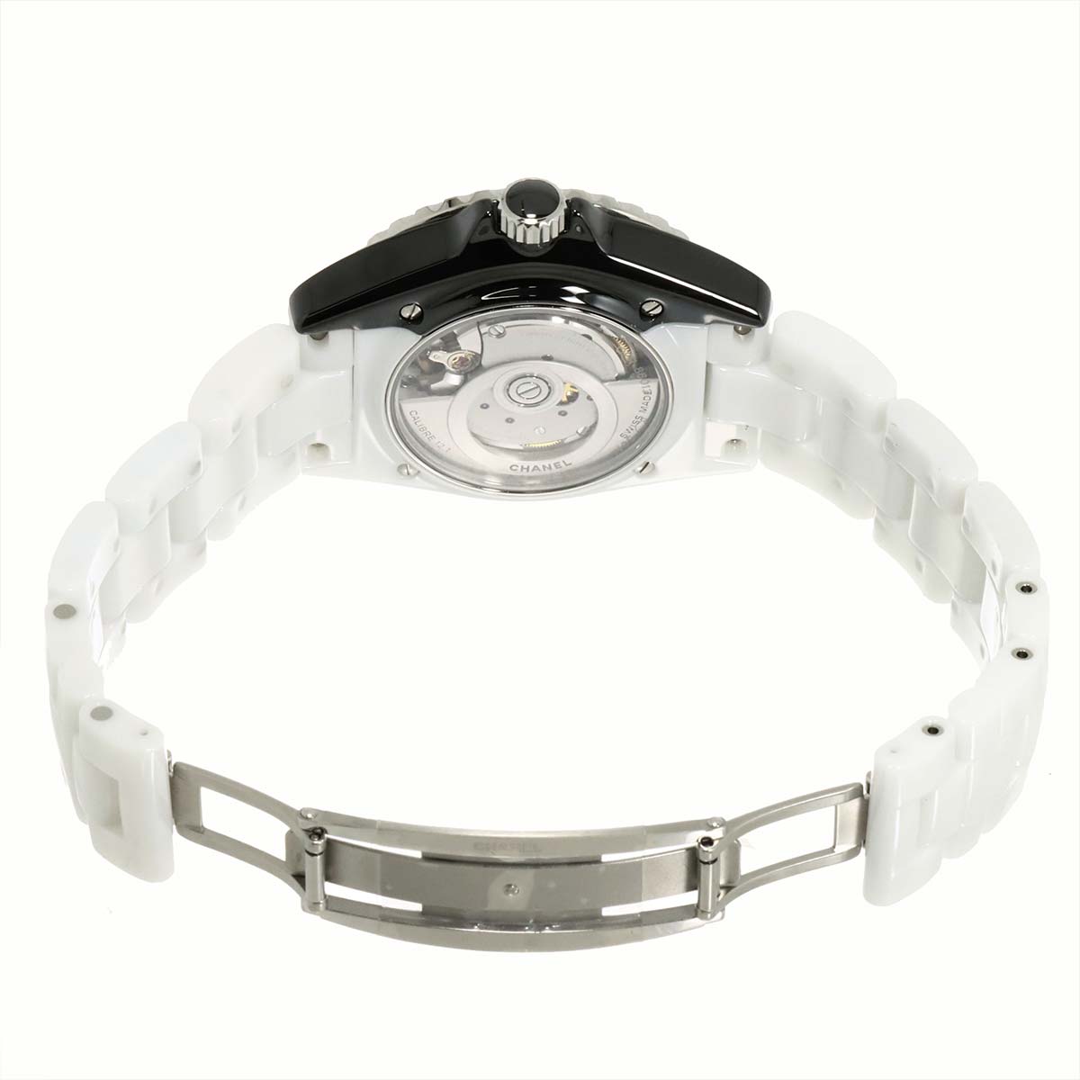 J12 Paradox H6515 Automatic Date White Black Dial Mens Watch