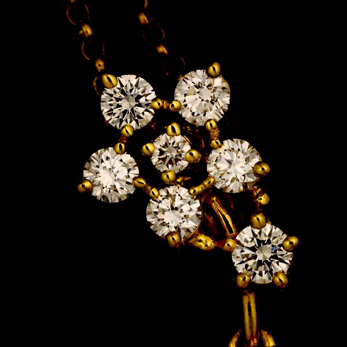 South Sea pearl 12.5mm Diamond 0.31ct Necklace 18K YG 750
