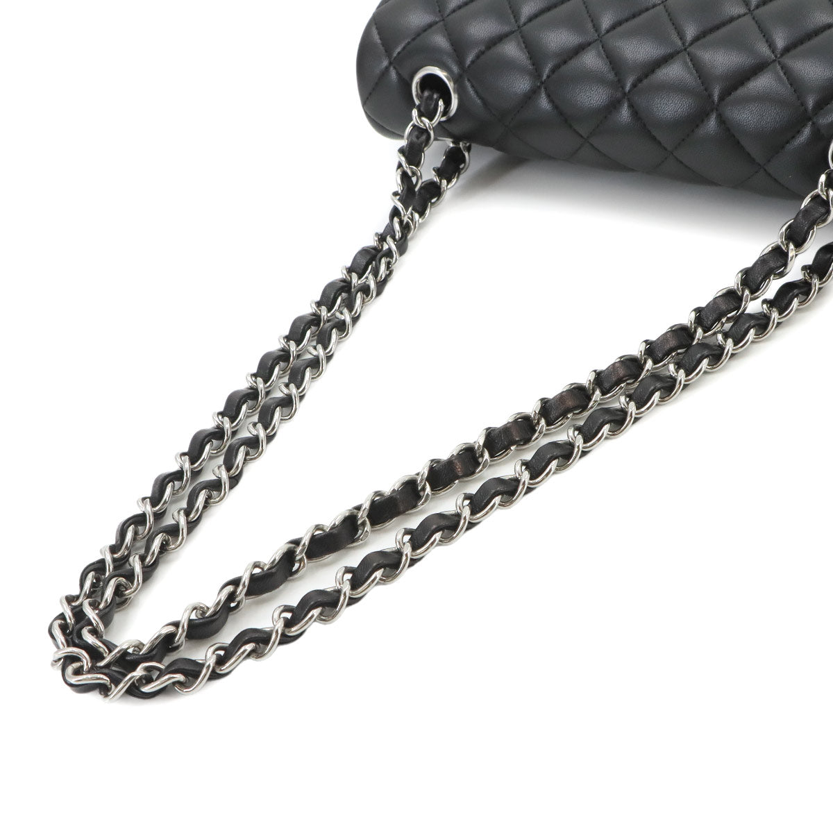 Matelasse 23 Chain Shoulder Bag Leather Black A01113 Purse