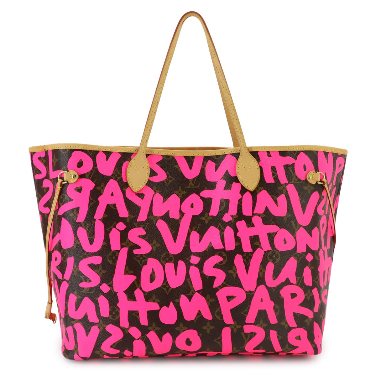 Monogram Graffiti Neverfull GM Tote Bag Fuschia M93701