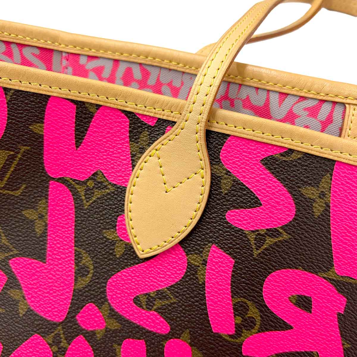 Monogram Graffiti Neverfull GM Tote Bag Fuschia M93701