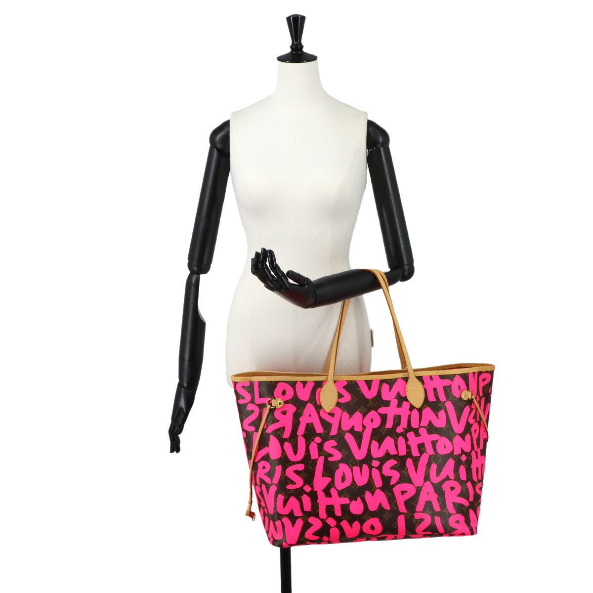 Monogram Graffiti Neverfull GM Tote Bag Fuschia M93701