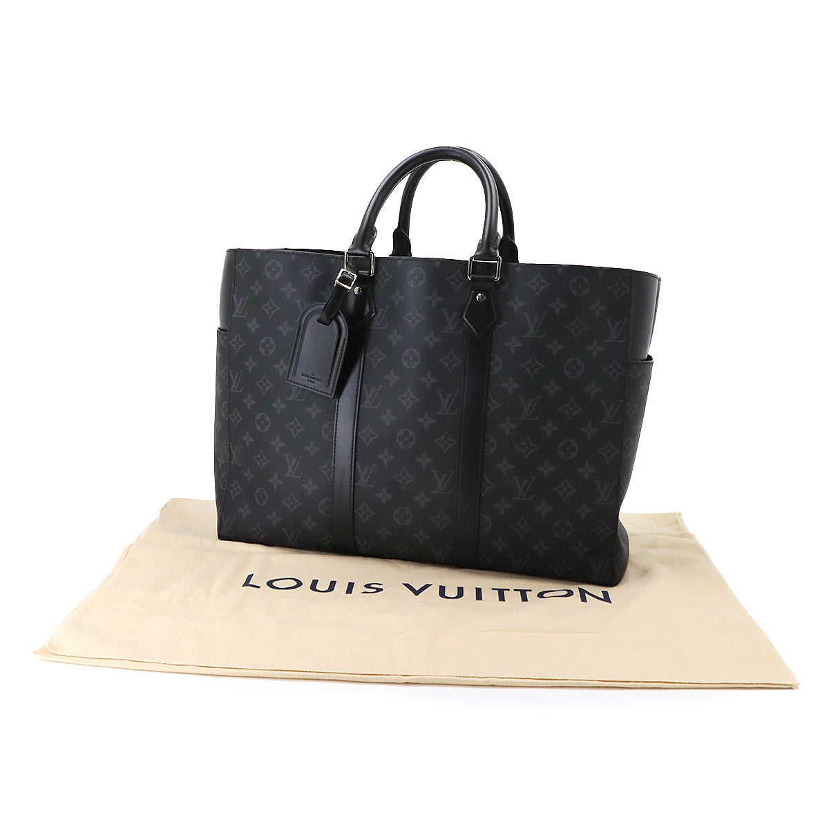Monogram Eclipse Sac Plat 24H Tote Shoulder Bag M46451