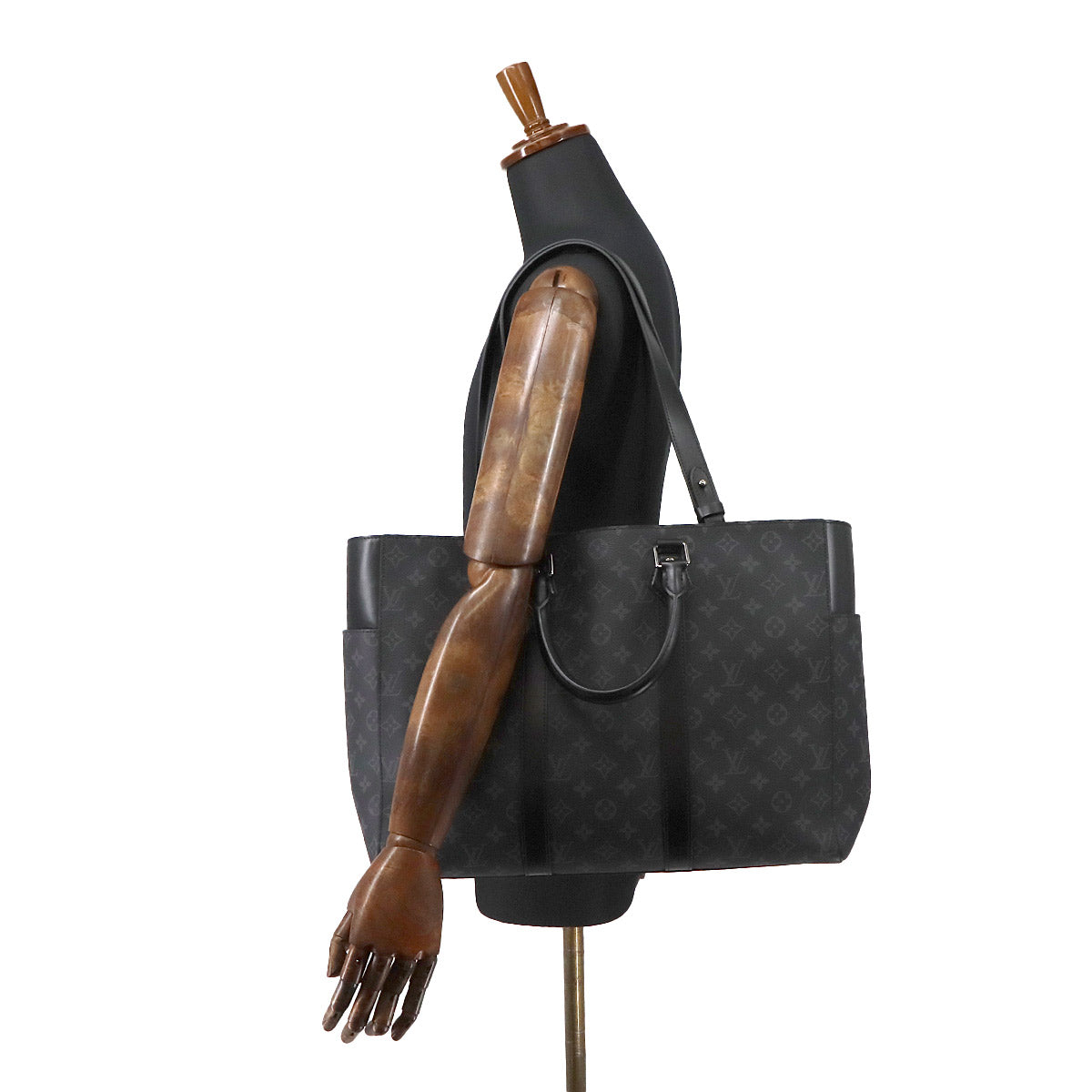 Monogram Eclipse Sac Plat 24H Tote Shoulder Bag M46451