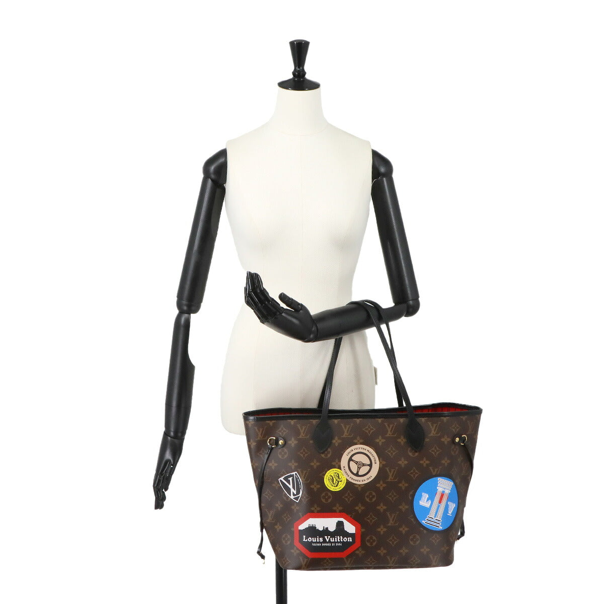Monogram Neverfull MM My LV World Tours Tote Bag Purse