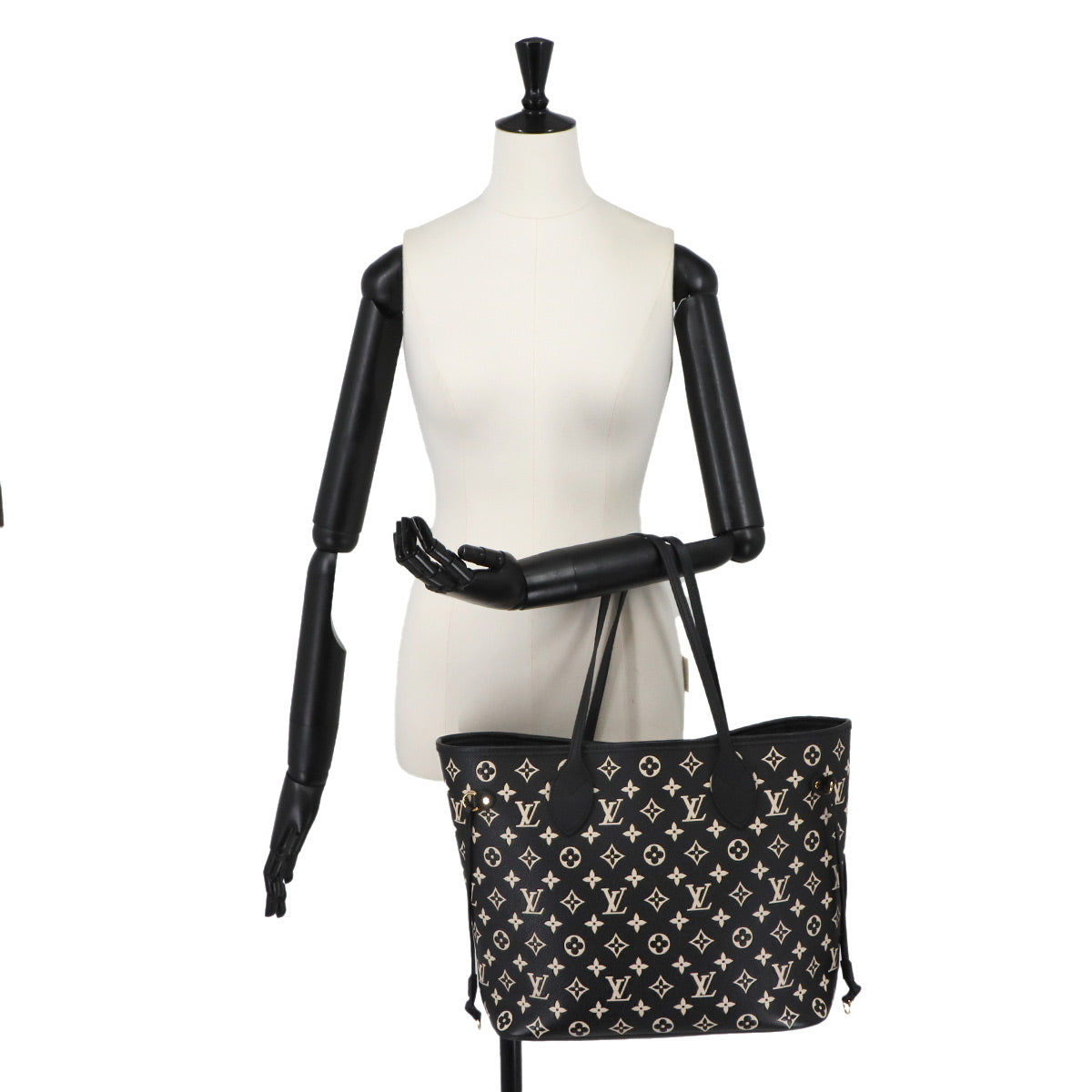 Monogram Empreinte Neverfull MM Tote Bag Black M46103
