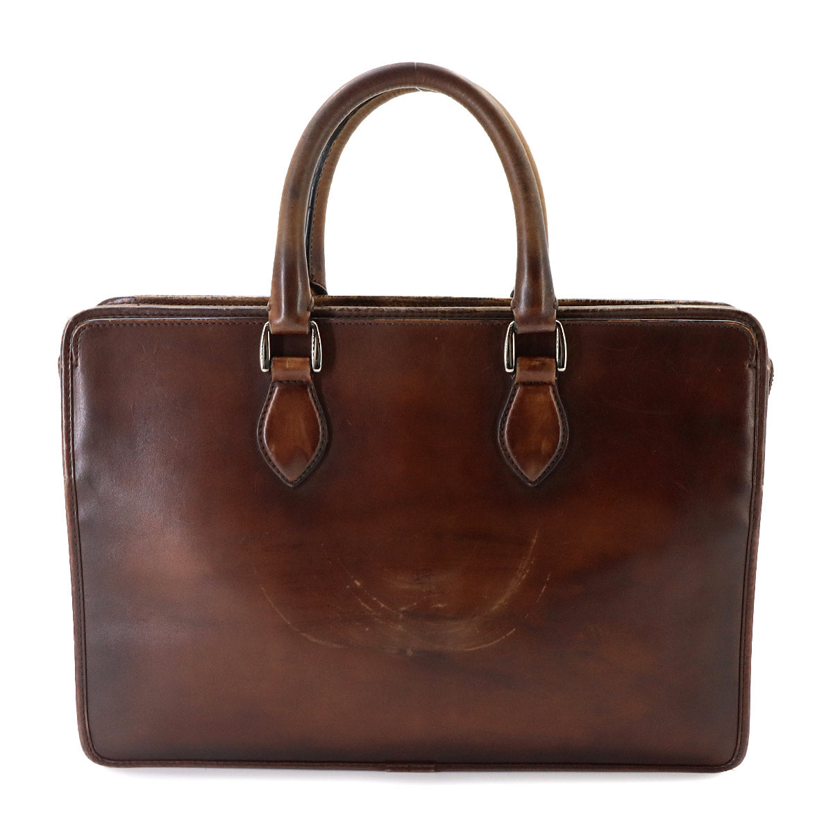 Un Jour Briefcase Business Bag Venezia Leather Brown