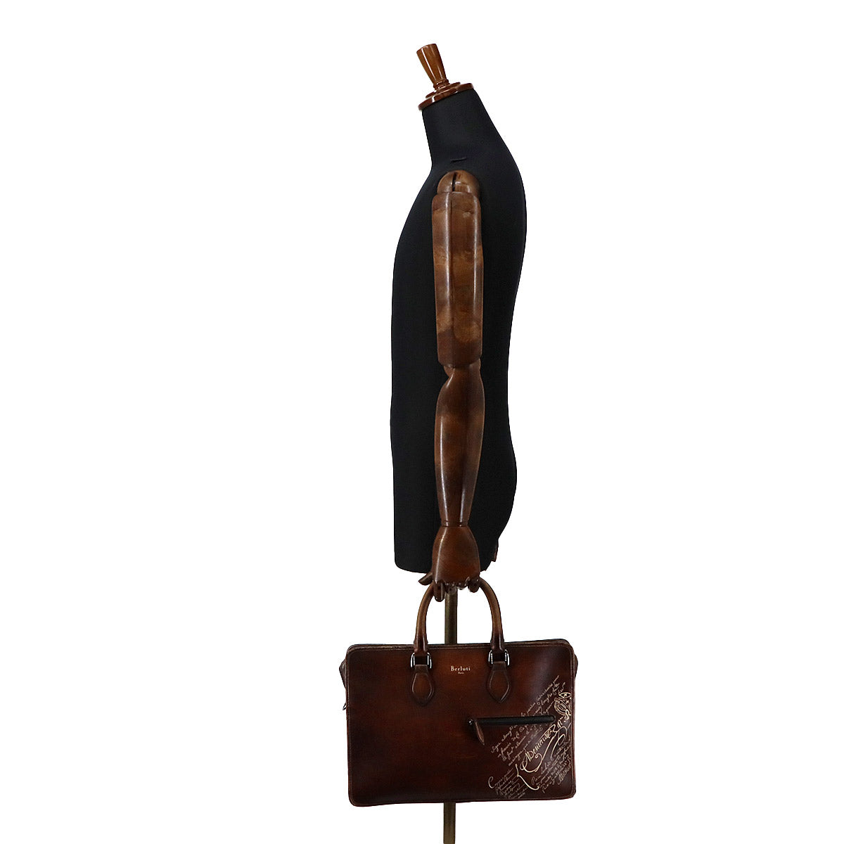 Un Jour Briefcase Business Bag Venezia Leather Brown