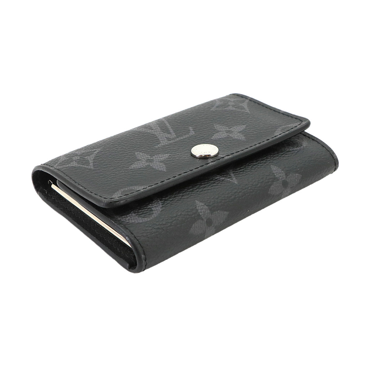Monogram Eclipse Multicles 6 Key Case Black Gray M82603