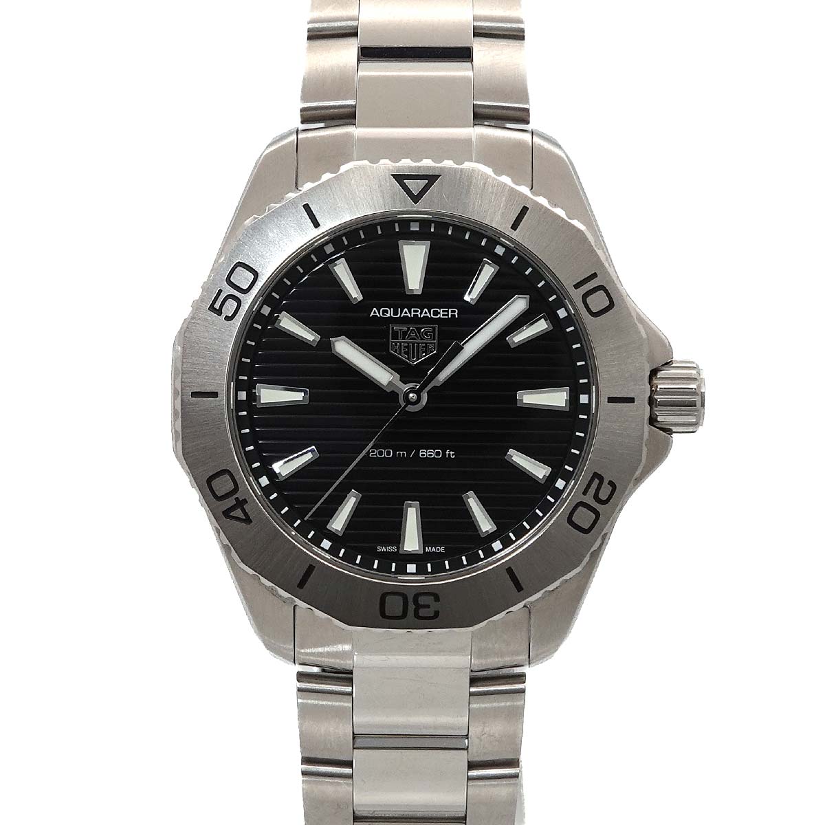 Aquaracer WBP1110 Quartz Date Black Dial Mens Watch