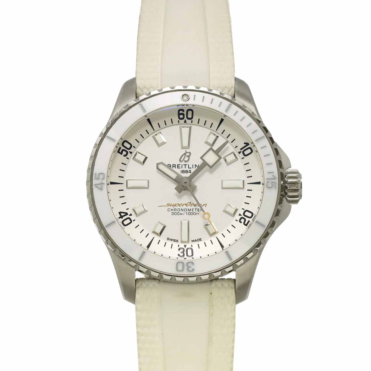 Super Ocean 36mm A17377 Date Automatic White Dial Boys