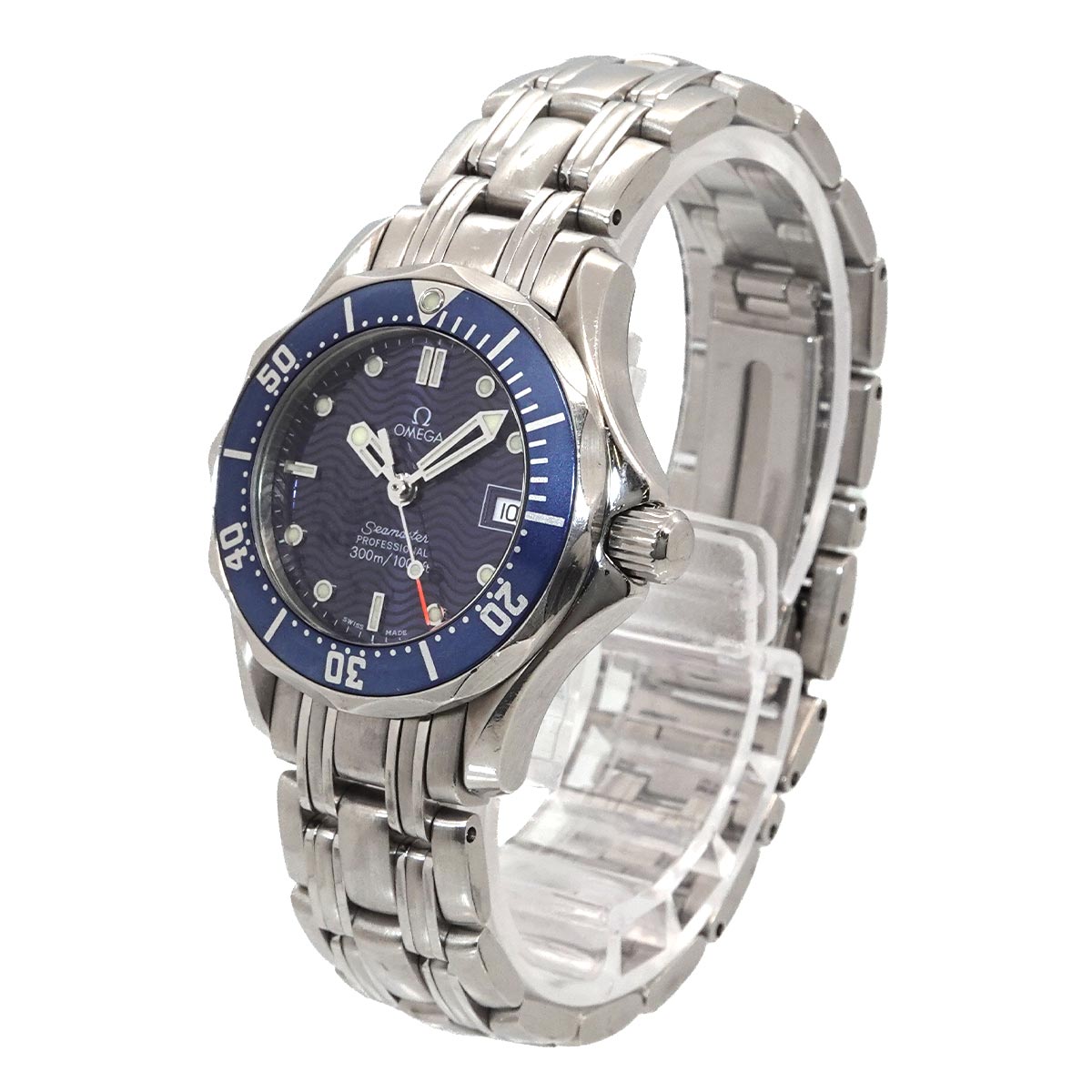 Seamaster 300m 2583 80 Date Quartz Blue Dial Ladies Watch