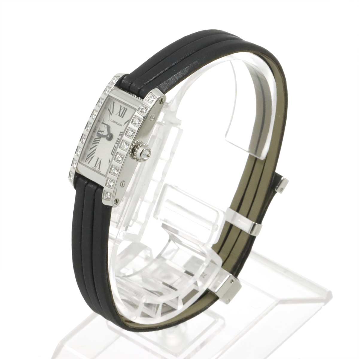 Tank Allongee WJ200328 Diamond K18WG Quartz Watch