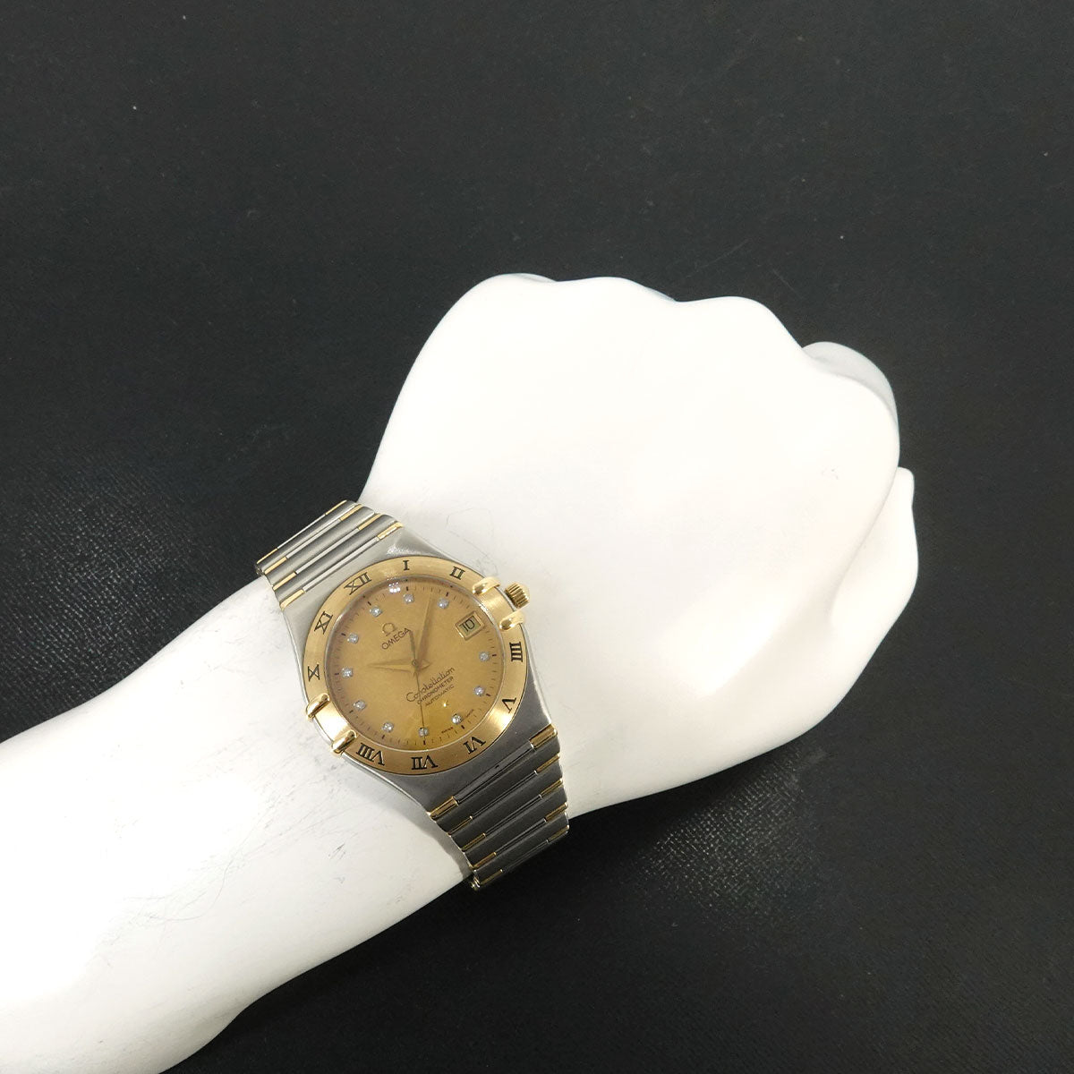 Constellation 1302 15 750 YG Automatic Date Gold dial Mens