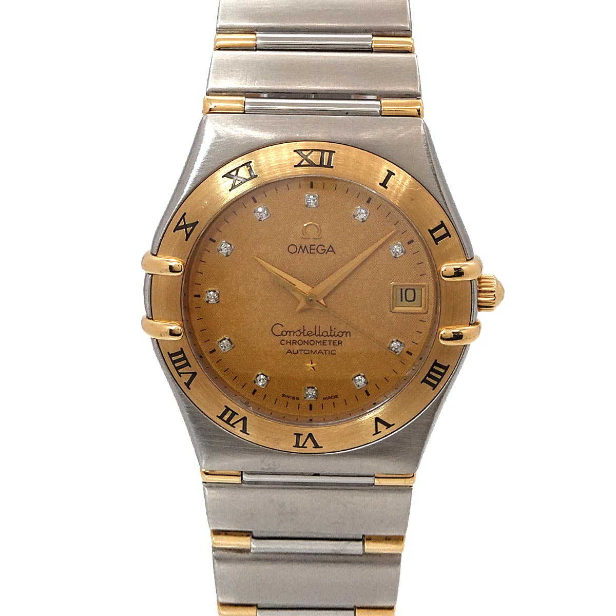 Constellation 1302 15 750 YG Automatic Date Gold dial Mens