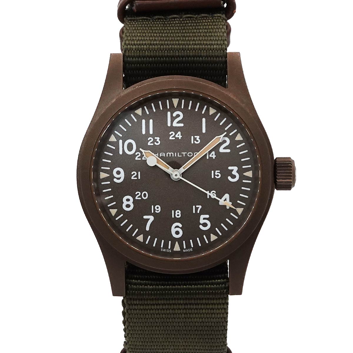 Khaki Field H694490 Hand Winding Green Dial Mens