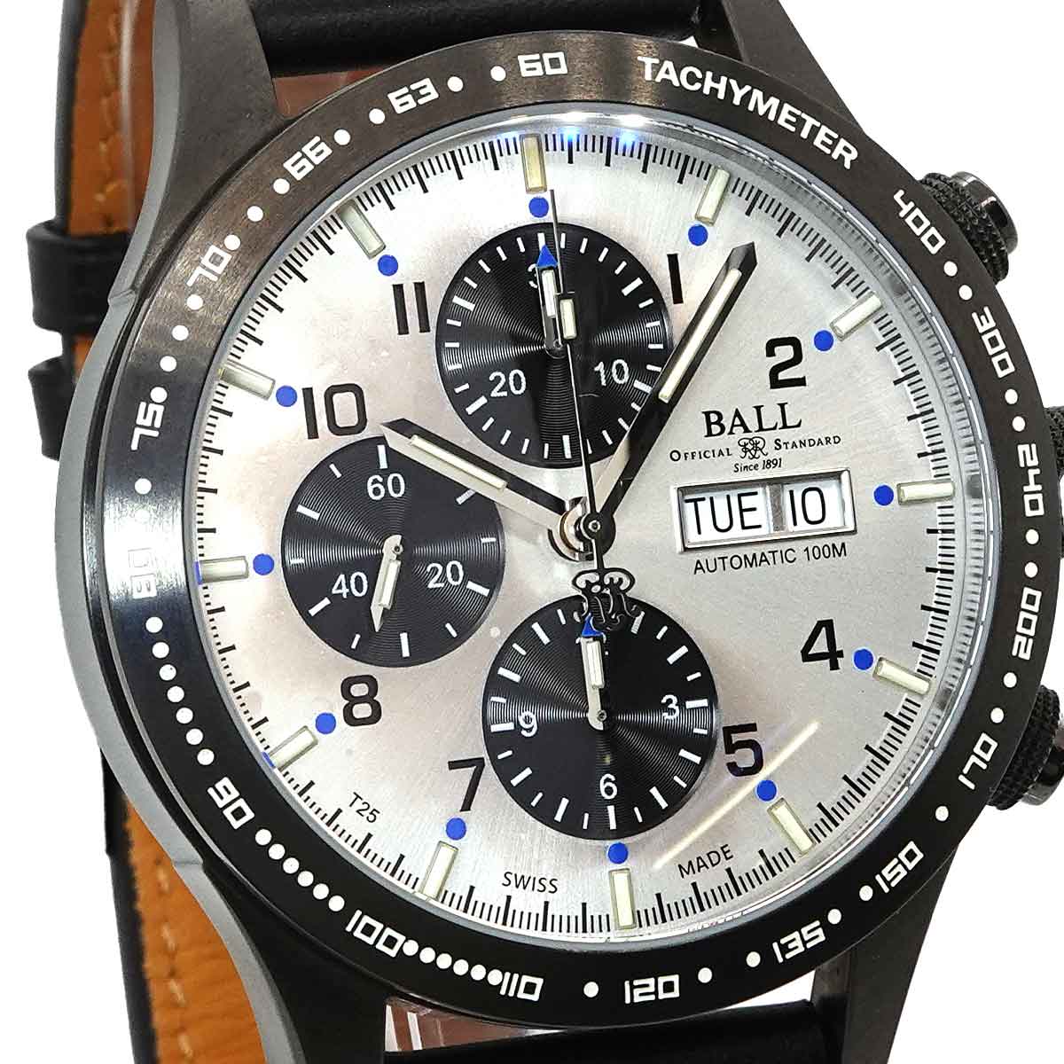 Fireman CM2192C Autoamtic Chronograph DayDate Silver Watch