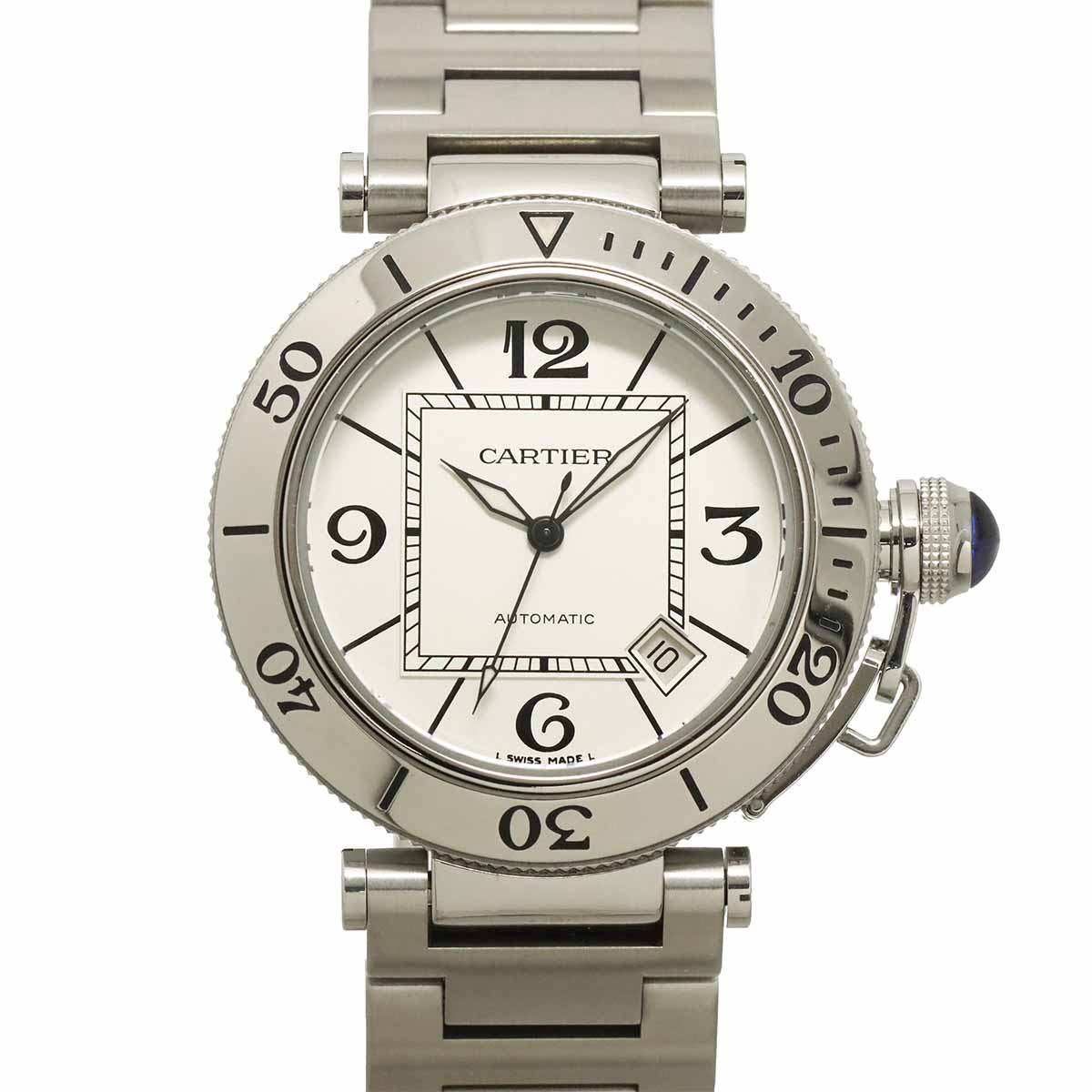 Pasha Seatimer W31080M7 Automatic Date Silver Dial Mens Watch
