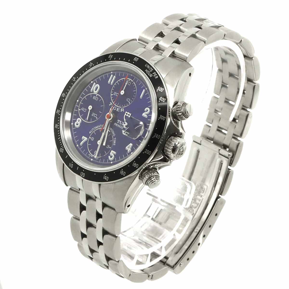 Chrono Time 79260 Chronograph Date Automatic Blue Dial