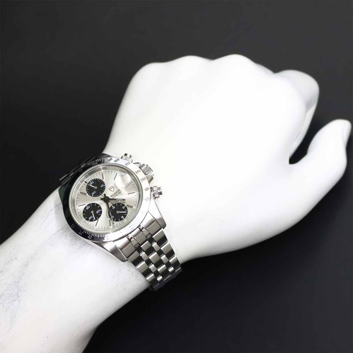 Chrono Time 79280 Date Automatic Silver Dial Mens Watch